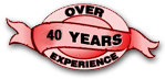 Over 40 Years Experience